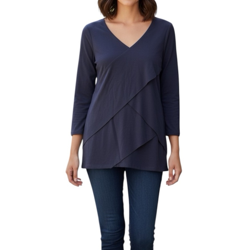 Neon Buddha Blue Reef Crossover Top Sz M